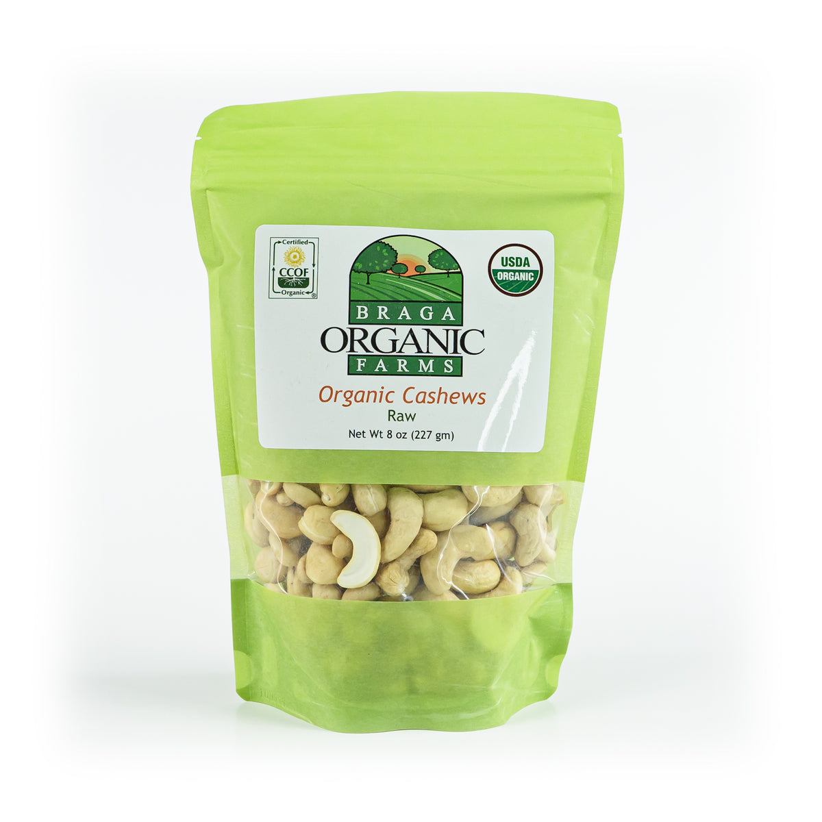 12- 8 oz bags of Organic Cashews