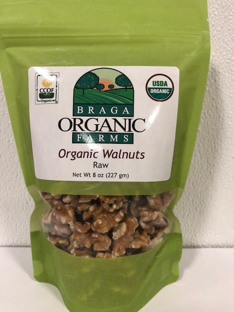 12- 8 oz bags of Organic Walnuts