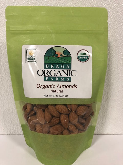 12- 8 oz bags of Organic Almonds