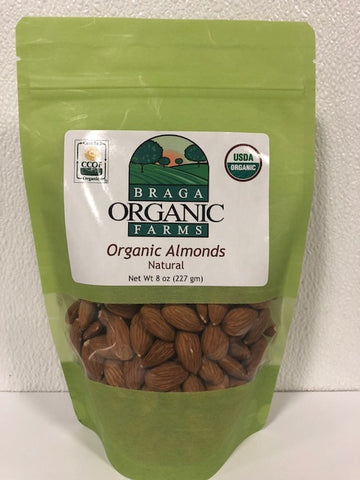 12- 8 oz bags of Organic Almonds
