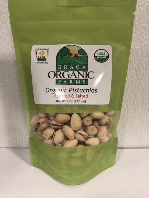 12- 8 oz bags of Organic Inshell Pistachios